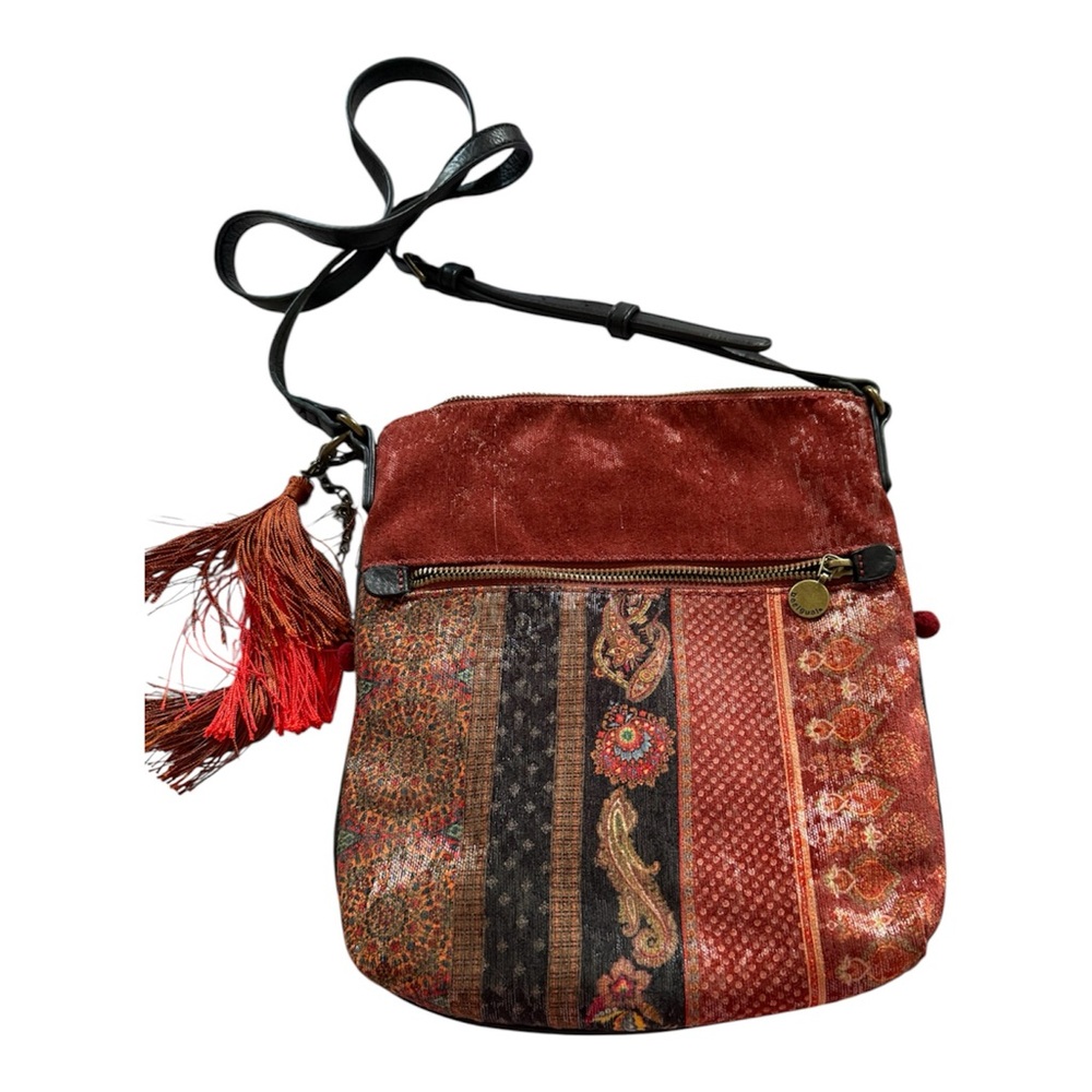 Desigual Multi-Red Boho Patchwork Crossbody Bag w… - image 2